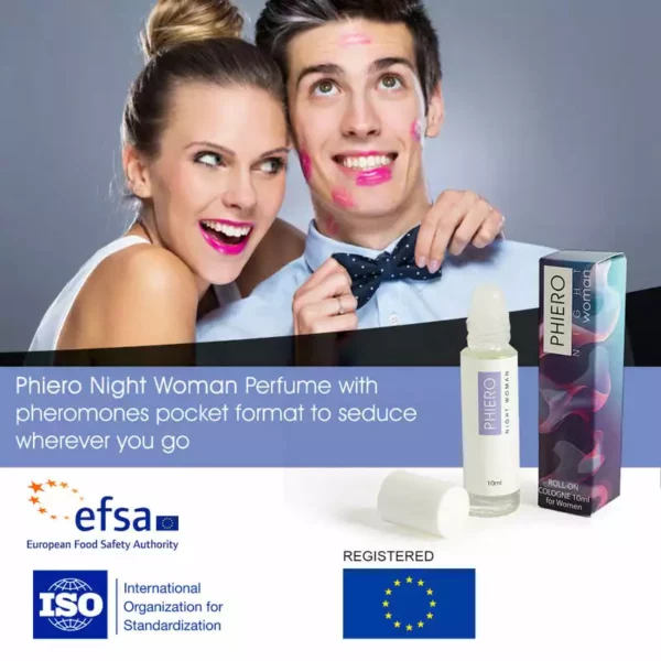 500Cosmetics – Phiero night woman. parfum aux phéromones en format roll-on pour femme – vue 2 – Bien-être intime