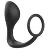 Addicted Toys – Plug anal avec anneau en silicone noir – Sextoys