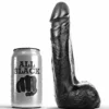 All Black – Gode réaliste noir doux 20 cm – Sextoys