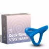 Armony – Bague double silicone tresor bleu – Sextoys