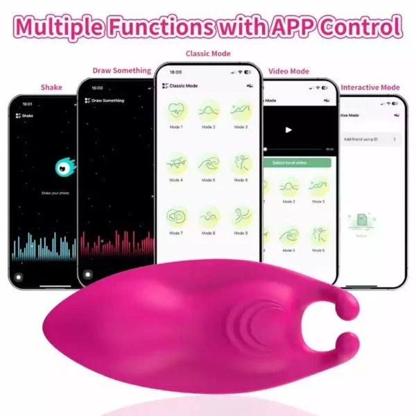 Armony – Honeybee wearable panties vibrateur g-spot fuchsia - application gratuite – vue 5 – Stimulateurs clitoridiens