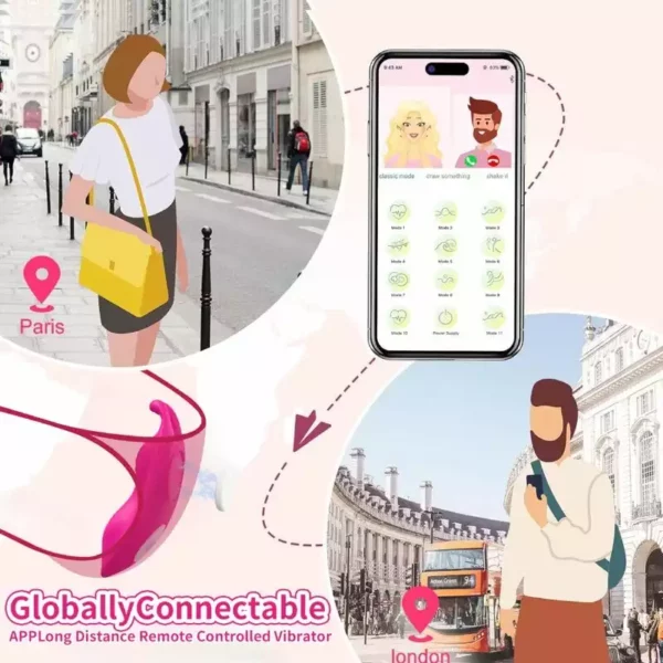 Armony – Honeybee wearable panties vibrateur g-spot fuchsia - application gratuite – vue 6 – Stimulateurs clitoridiens