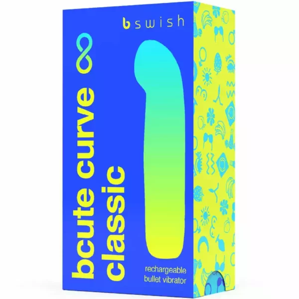B Swish – Vibrateur rechargeable bcute curve infinite classique bleu silicone – vue 4 – Stimulateurs clitoridiens