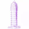 Baile – Gaine pénienne points stimulants violet 14 cm – Sextoys