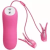 Baile – Pizzas ondes romantiques avec vibration et électrochoc fuchsia – Sextoys