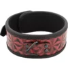Begme Fetish Games – Collier en cuir végan premium édition rouge avec doublure en néoprène – vue 3 – BDSM & fétichisme