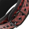Begme Fetish Games – Collier en cuir végan premium édition rouge avec doublure en néoprène – vue 5 – BDSM & fétichisme
