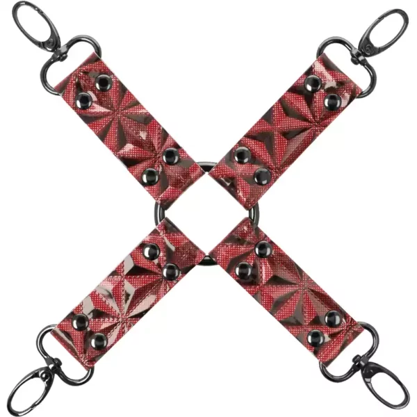 Begme Fetish Games – Cravate de porc en cuir végan premium édition rouge – BDSM & fétichisme