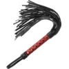 Begme Fetish Games – Flogger en cuir végan édition rouge – BDSM & fétichisme
