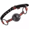 Begme Fetish Games – Mâchoire en cuir végétalien édition rouge – BDSM & fétichisme