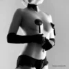 Bijoux Indiscrets – Cache mametaux noir burlesque – Lingerie sexy