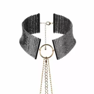 Bijoux Indiscrets – Dãsir mãtallique collier mãtallisã noir – Lingerie sexy