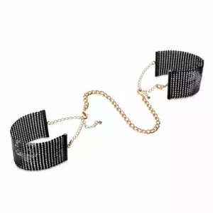 Bijoux Indiscrets – Dãsir mãtallique menottes en maille mãtal noir – BDSM & fétichisme
