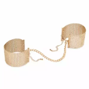 Bijoux Indiscrets – Dãsir mãtallique menottes maille mãtal dorã – BDSM & fétichisme