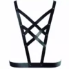 Bijoux Indiscrets – Harnais croisé maze avec col noir – Lingerie sexy