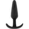 Black&Silver – Bouchon anal en silicone hansel avec petite poignée – Sextoys
