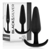 Black&Silver – Plug anal en silicone kael avec poignée moyenne – Sextoys