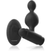 Black&Silver – Tucker petite télécommande pour plug anal en silicone – Vibromasseurs anaux