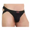 Burn – 003 jock noir brillant – Lingerie homme