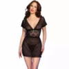 Chilirose – Babydoll cr 4830 noir – Lingerie sexy