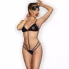 Chilirose – Ensemble body cr 4700 noir – Lingerie sexy