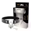 Coquette Chic Desire – Collier en cuir vegan avec accessoire coeur avec cl? – BDSM & fétichisme