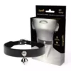 Coquette Chic Desire – Collier en cuir vegan femme hochet accessoire – BDSM & fétichisme
