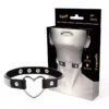 Coquette Chic Desire – Ras de cou en cuir vegan avec coeur – BDSM & fétichisme