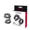 Darkness – Anneau de pénis et testicules réglable en cuir – Sextoys