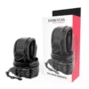 Darkness – Menottes réglables en cuir noir – BDSM & fétichisme