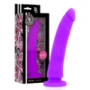 Deltaclub – Toys arnes + dong silicone violet 20 cm -o- 4 cm – vue 3 – Sextoys
