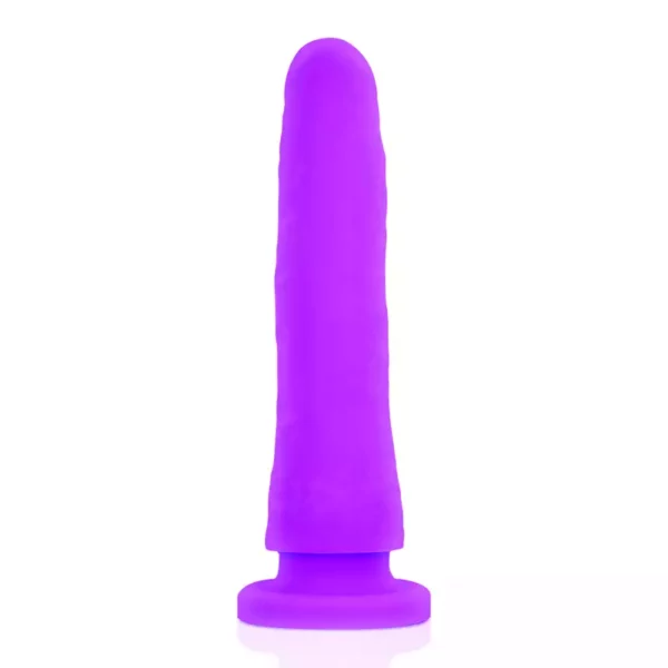 Deltaclub – Toys arnes + dong silicone violet 20 cm -o- 4 cm – vue 4 – Sextoys