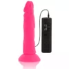 Diversia – Dildo souple avec vibration rose 23 cm -o- 4.3 cm – Vibromasseurs réalistes