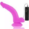 Diversia – Dildo vibrant flexible violet 21.5 cm -o- 4.5 cm – Vibromasseurs réalistes