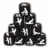 Diverty Sex – Jeu de dés de posture noir – Jeux coquins