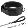 Fetish Submissive – Collier chaîne doublure en noprène – BDSM & fétichisme