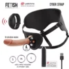 Fetish Submissive – Harnais avec gode et télécommande bullet technologie watchme – Sextoys