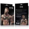 Fetish Submissive – Harnais de poitrine croisé en néoprène réglable avec fermetures glissière pour hommes – vue 6 – Lingerie homme