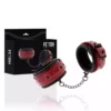 Fetish Submissive – Menottes de cheville en cuir végan avec doublure en néoprène – vue 2 – Sextoys