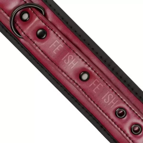 Fetish Submissive – Menottes de cheville en cuir végan avec doublure en néoprène – vue 4 – Sextoys