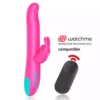 Happy Loky – Pluto vibromasseur rabbit et rotatif + télécommande watchme – Stimulateurs clitoridiens