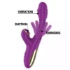 Intense – Ateneo vibrateur multifonction rechargeable 7 vibrations avec langue oscillante et aspiration violette – vue 3 – Stimulateurs clitoridiens