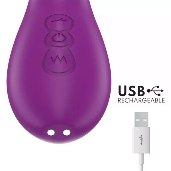 Intense – Ateneo vibrateur multifonction rechargeable 7 vibrations avec langue oscillante et aspiration violette – vue 6 – Stimulateurs clitoridiens