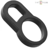 Intense – Bobby double anneau pénis en silicone noir – Sextoys
