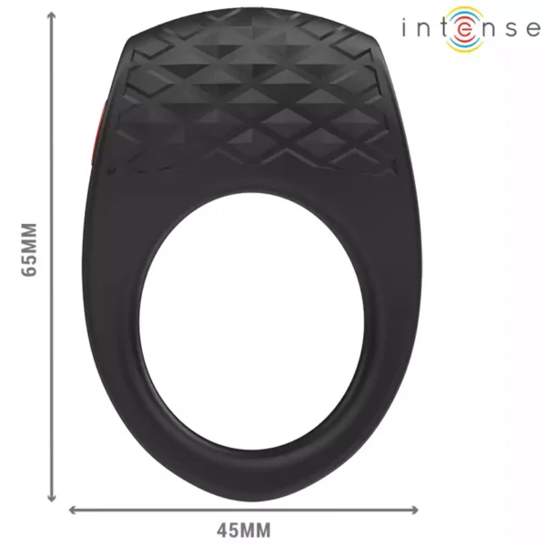 Intense – Clover vibrateur anneau pénis 10 vibrations noir – vue 4 Intense – Clover vibrateur anneau pénis 10 vibrations noir – vue 4 – Sextoys