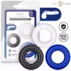 Intense – Ensemble de 3 anneaux pénis de couleurs variées – Sextoys