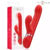 Intense – Lele vibrateur multifonction rotatif & oscillant & stimulant rouge – Vibromasseurs high-tech