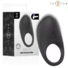 Intense – Merlotte anillo vibrador con estimulación de clítoris negro – Sextoys