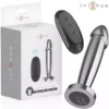 Intense – Plug anal 10 vibrations gode métallique avec télécommande – Sextoys