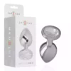 Intense – Plug anal en métal aluminium avec cristal dargent – Sextoys
